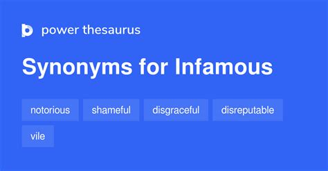 infamous synonym|antonym for infamous.